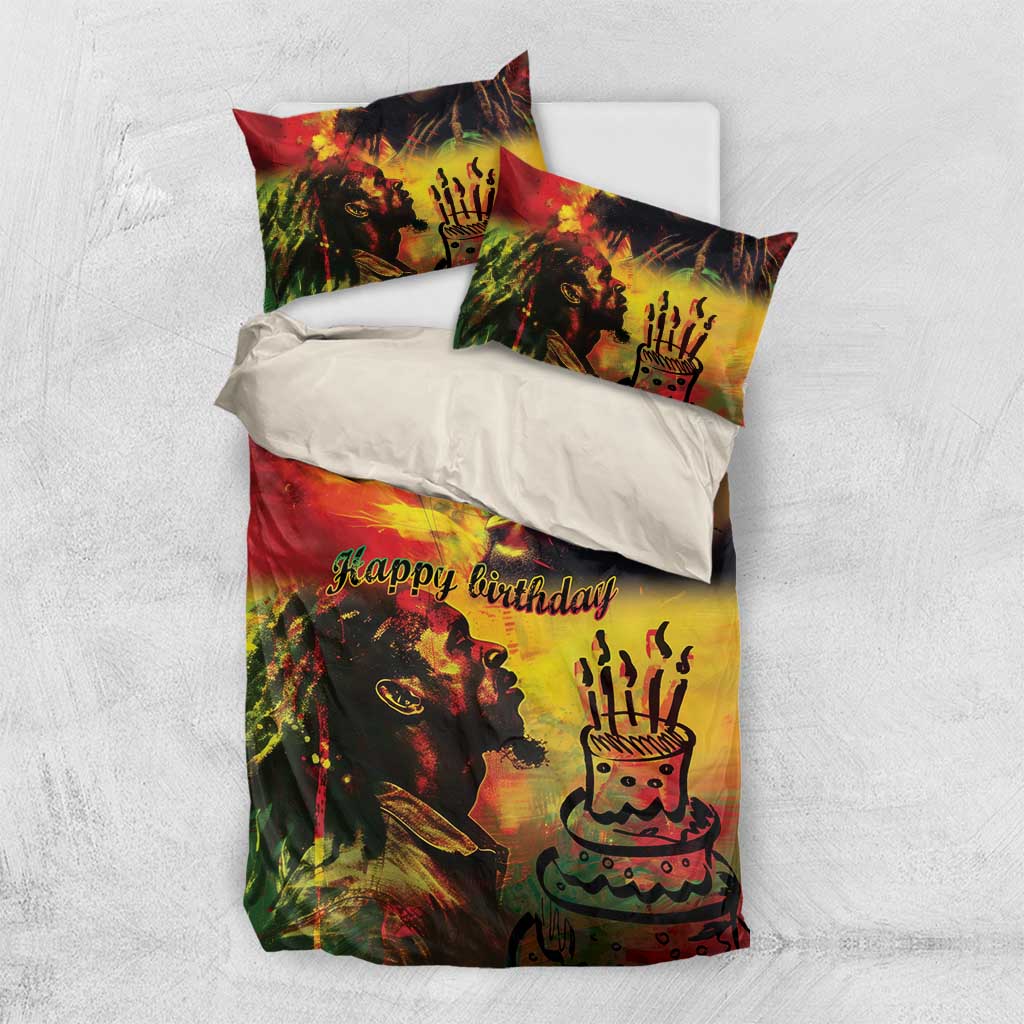 Happy Birthday King of Reggae Bedding Set