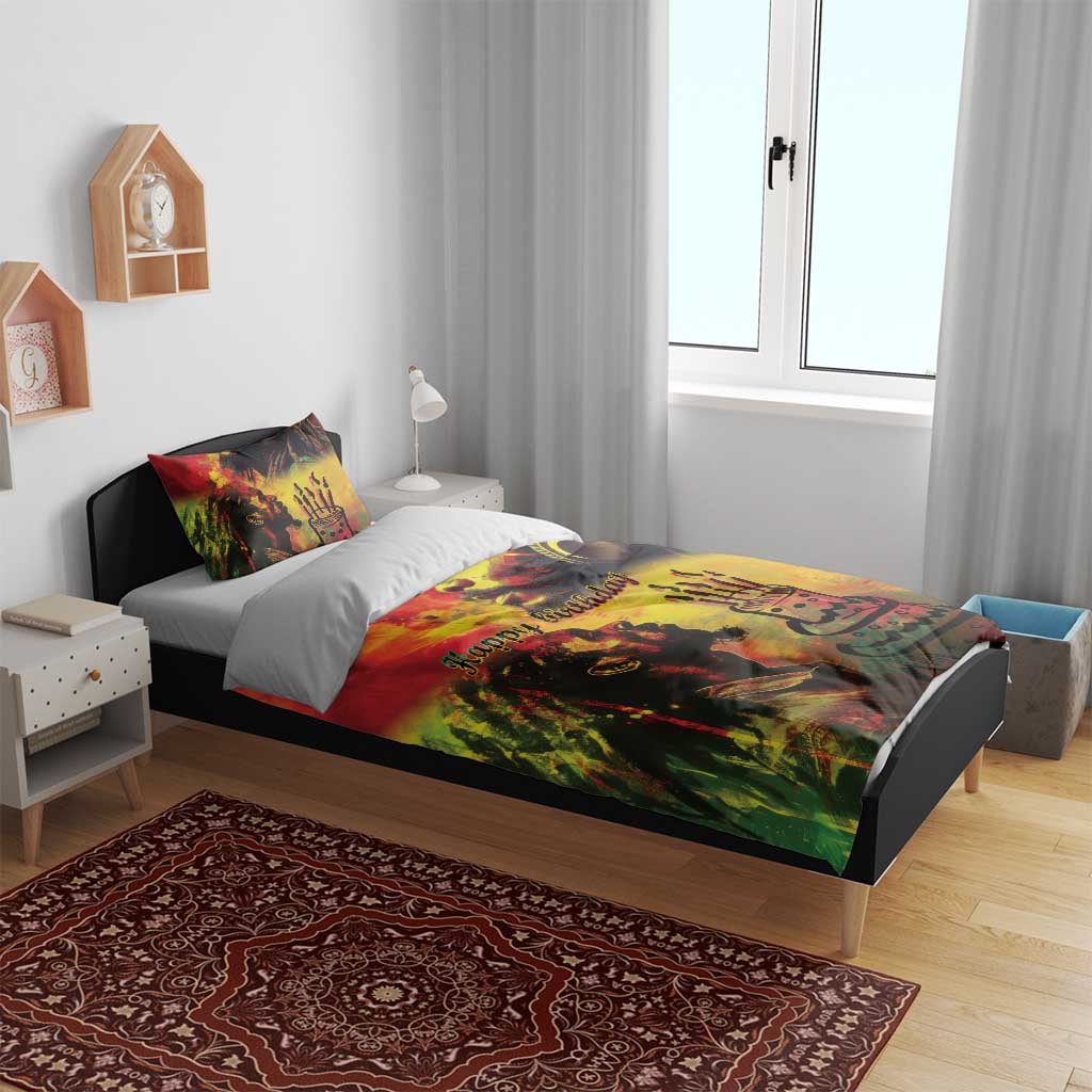 Happy Birthday King of Reggae Bedding Set