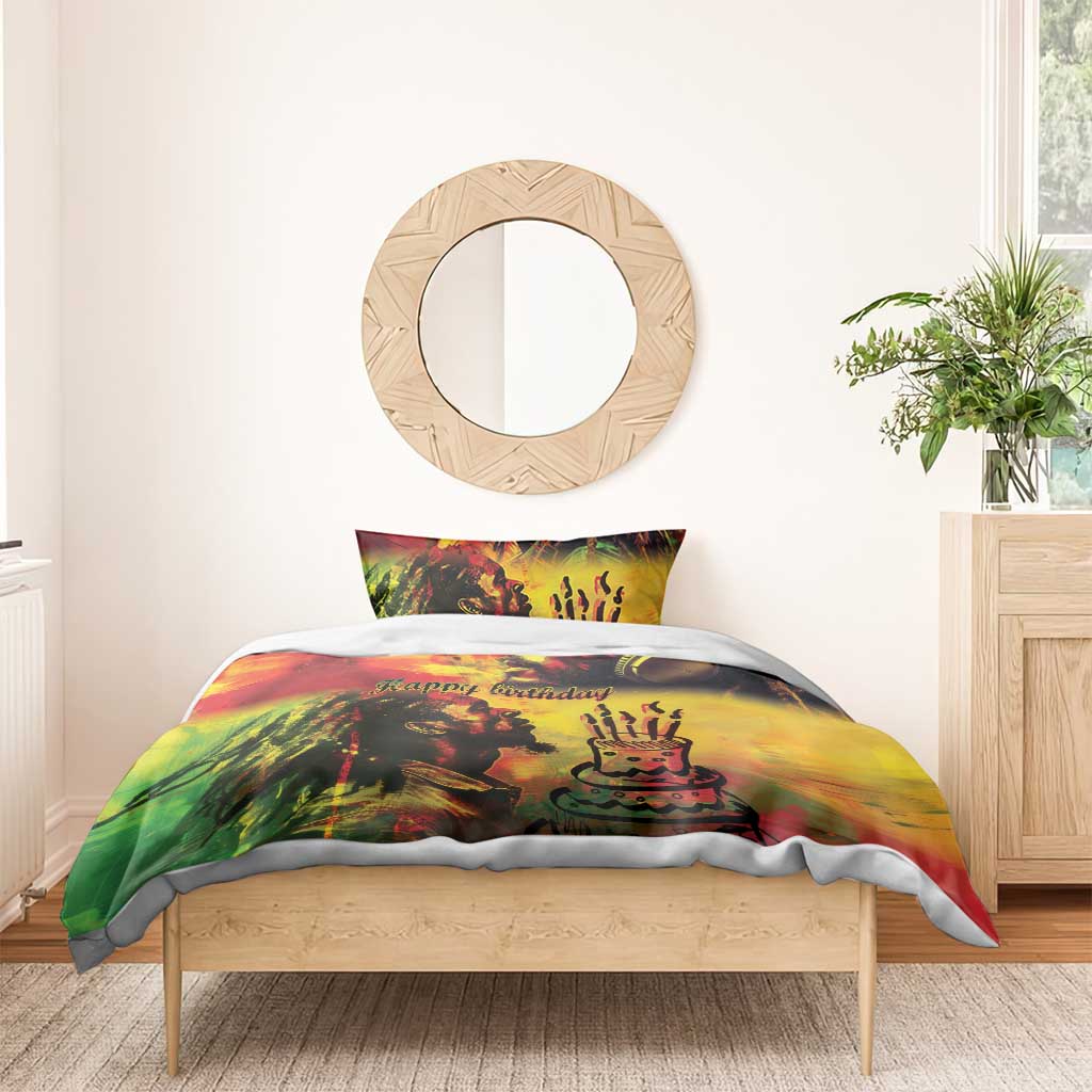 Happy Birthday King of Reggae Bedding Set