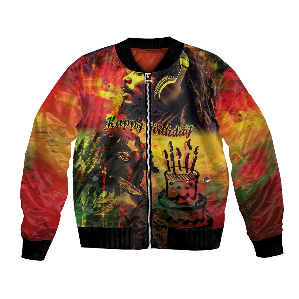 Happy Birthday King of Reggae Bomber Jacket