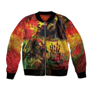 Happy Birthday King of Reggae Bomber Jacket