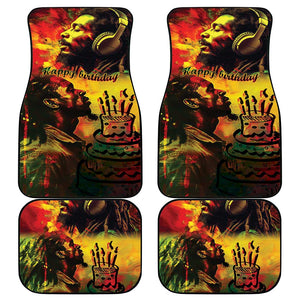 Happy Birthday King of Reggae Car Mats