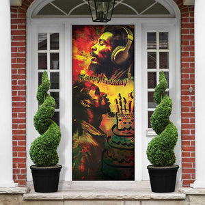 Happy Birthday King of Reggae Door Cover