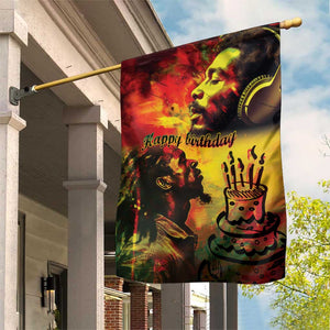 Happy Birthday King of Reggae Garden Flag