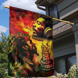 Happy Birthday King of Reggae Garden Flag