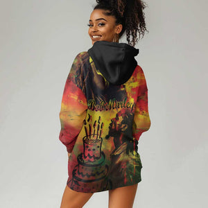 Happy Birthday King of Reggae Hoodie Dress