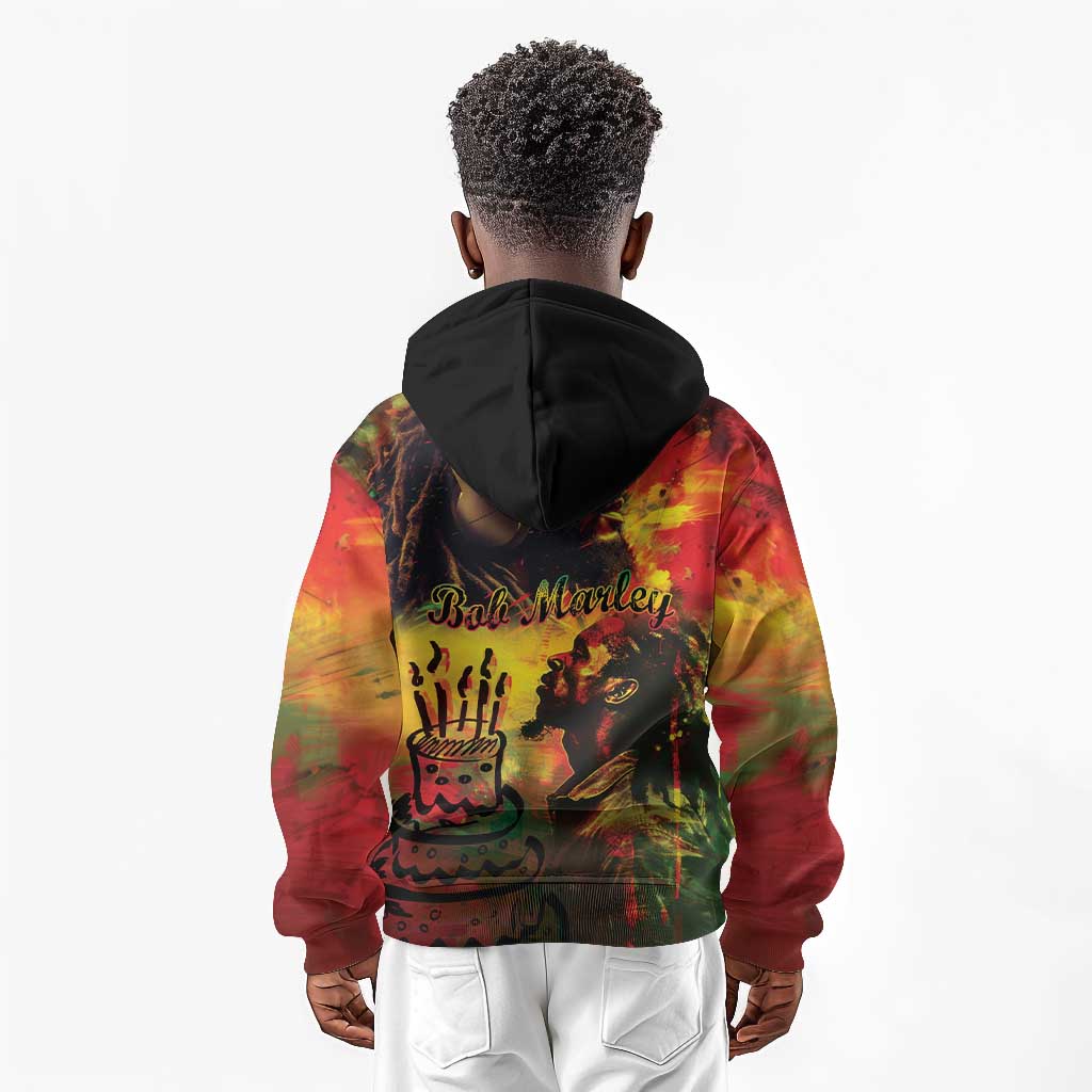 Happy Birthday King of Reggae Kid Hoodie