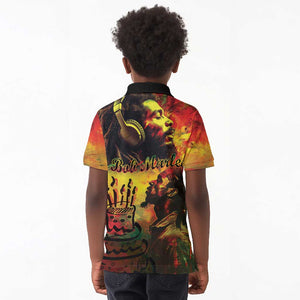 Happy Birthday King of Reggae Kid Polo Shirt