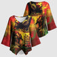 Happy Birthday King of Reggae Kimono Sleeve Blouse