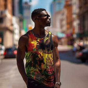 Happy Birthday King of Reggae Men Tank Top