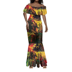 Happy Birthday King of Reggae Mermaid Dress