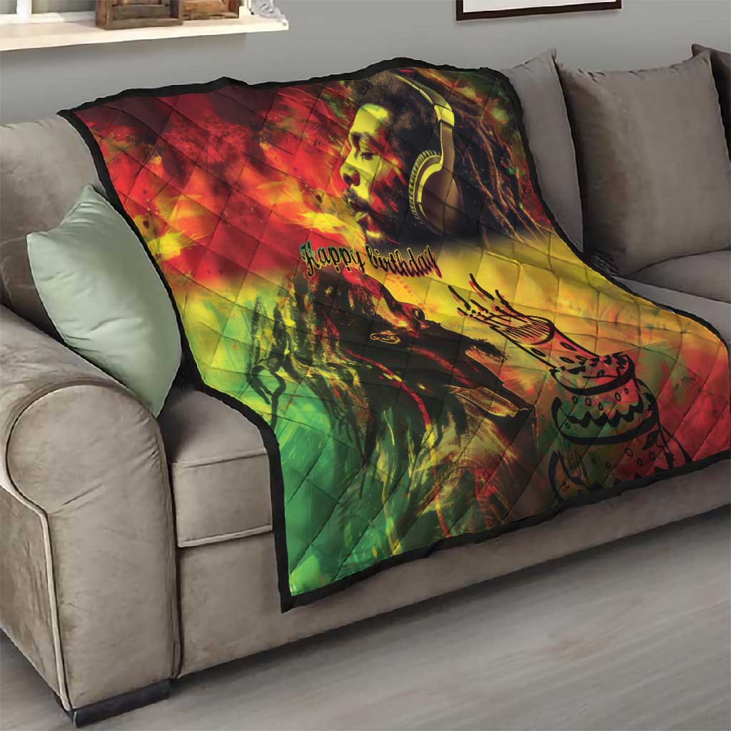 Happy Birthday King of Reggae Quilt