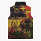 Happy Birthday King of Reggae Sleeveless Puffer Jacket