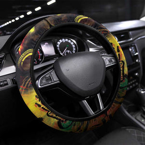 Happy Birthday King of Reggae Steering Wheel Cover