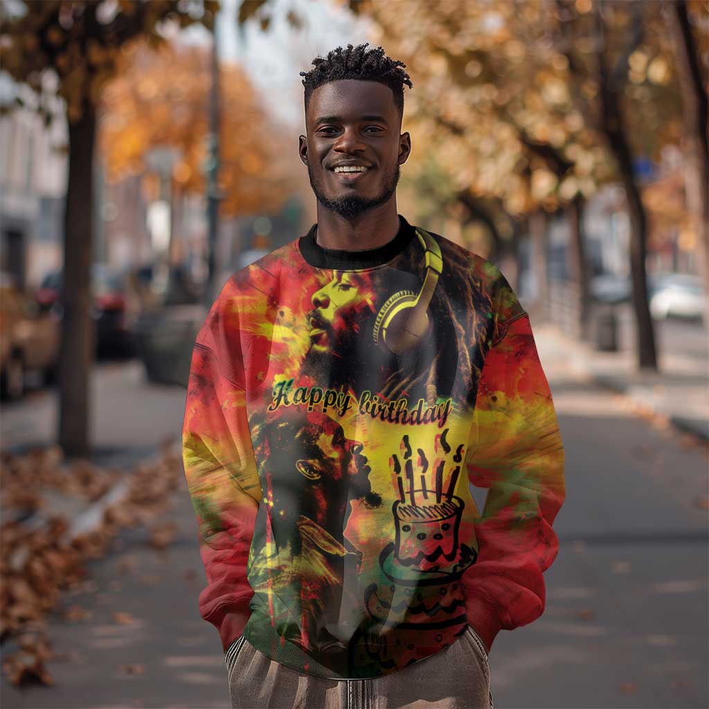 Happy Birthday King of Reggae Sweatshirt