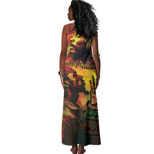 Happy Birthday King of Reggae Tank Maxi Dress