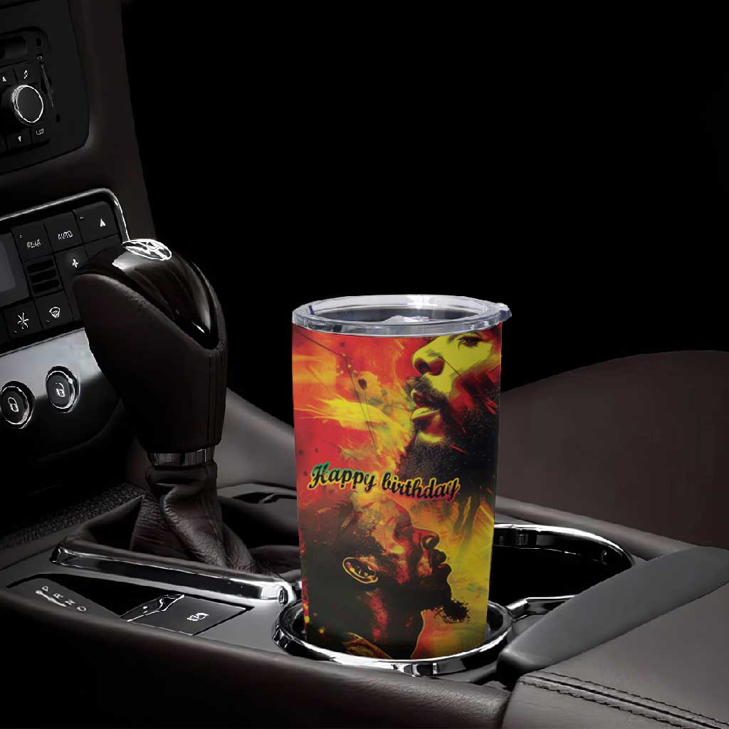 Happy Birthday King of Reggae Tumbler Cup