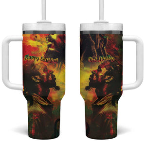 Happy Birthday King of Reggae Tumbler With Handle