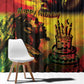 Happy Birthday King of Reggae Window Curtain