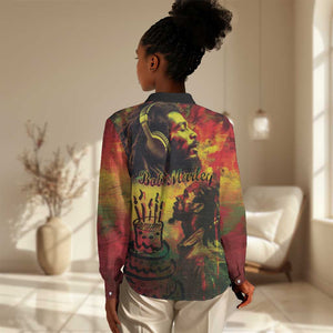 Happy Birthday King of Reggae Women Casual Shirt LT9