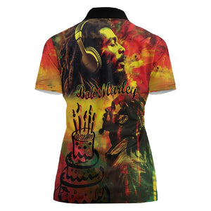 Happy Birthday King of Reggae Women Polo Shirt
