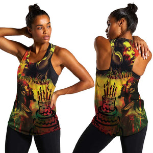 Happy Birthday King of Reggae Women Racerback Tank