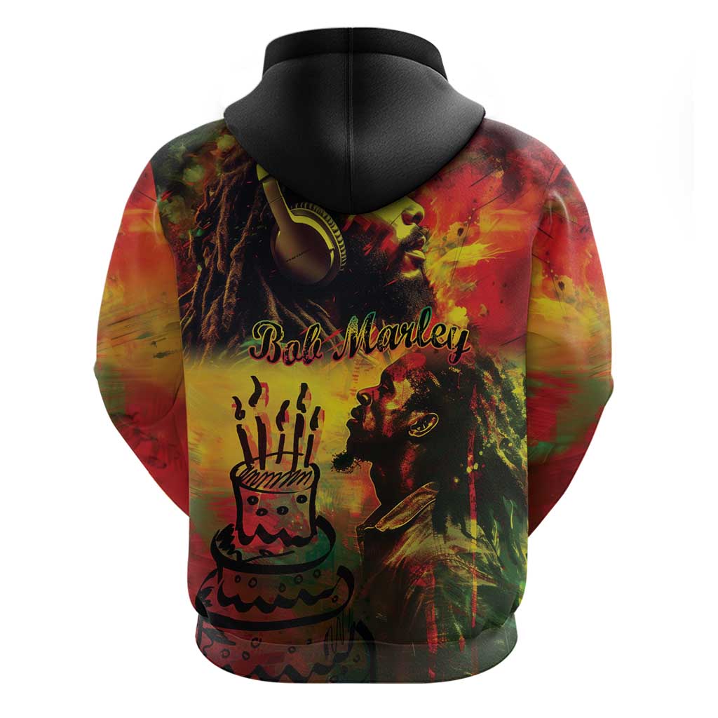 Happy Birthday King of Reggae Zip Hoodie