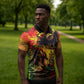 Happy Birthday King of Reggae Zipper Polo Shirt