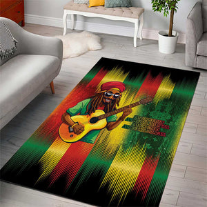Honoring Reggae Legend Bob Birthday Area Rug