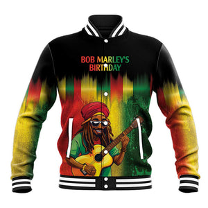 Honoring Reggae Legend Bob Birthday Baseball Jacket