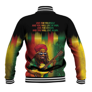 Honoring Reggae Legend Bob Birthday Baseball Jacket
