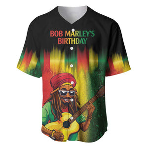 Honoring Reggae Legend Bob Birthday Baseball Jersey