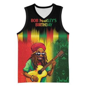 Honoring Reggae Legend Bob Birthday Basketball Jersey - African Pride