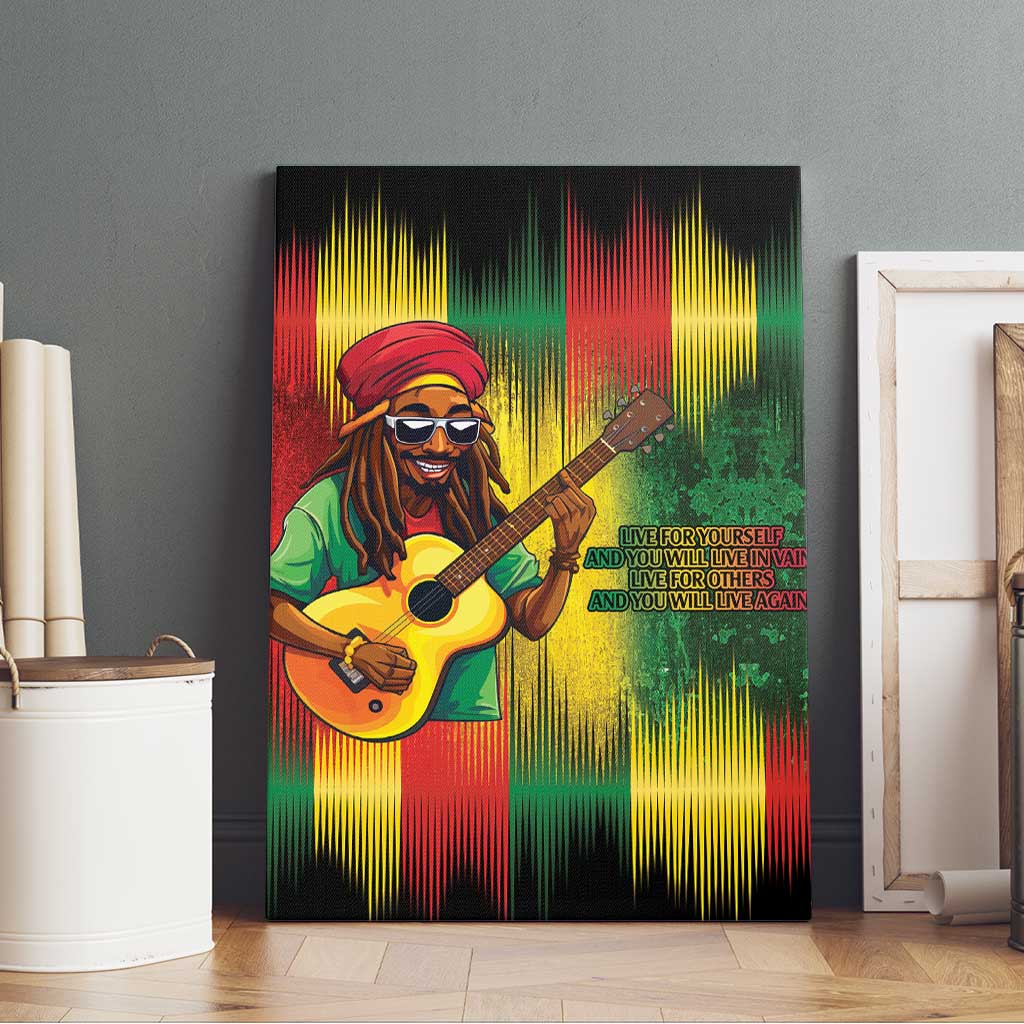Honoring Reggae Legend Bob Birthday Canvas Wall Art