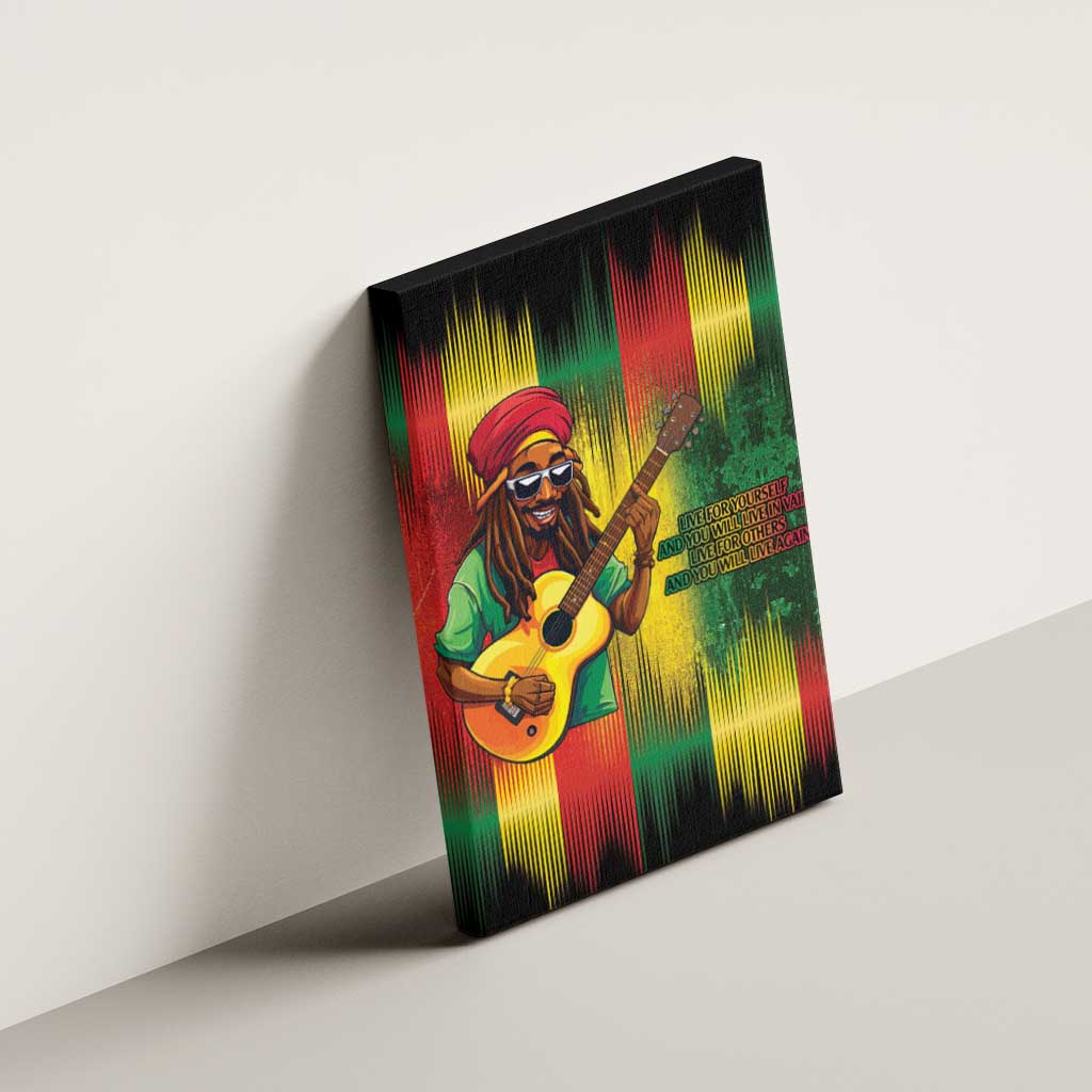 Honoring Reggae Legend Bob Birthday Canvas Wall Art
