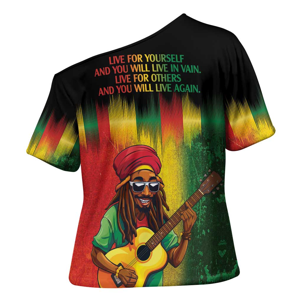 Honoring Reggae Legend Bob Birthday Cross Shoulder Shirt