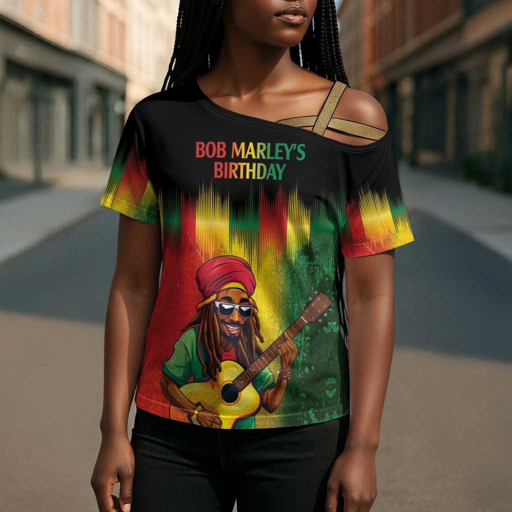 Honoring Reggae Legend Bob Birthday Cross Shoulder Shirt