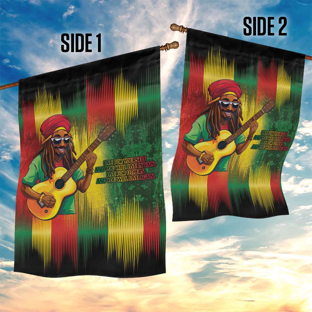 Honoring Reggae Legend Bob Birthday Garden Flag