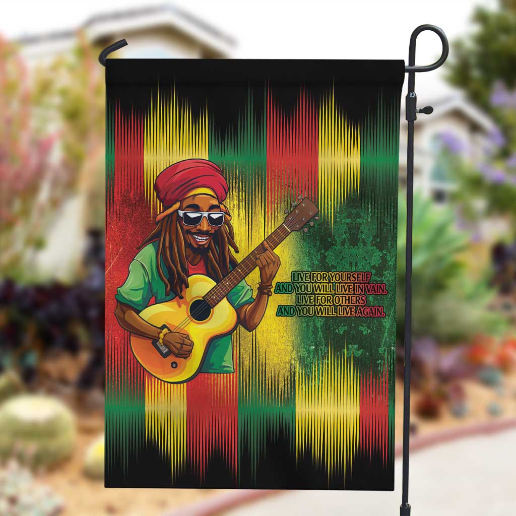 Honoring Reggae Legend Bob Birthday Garden Flag