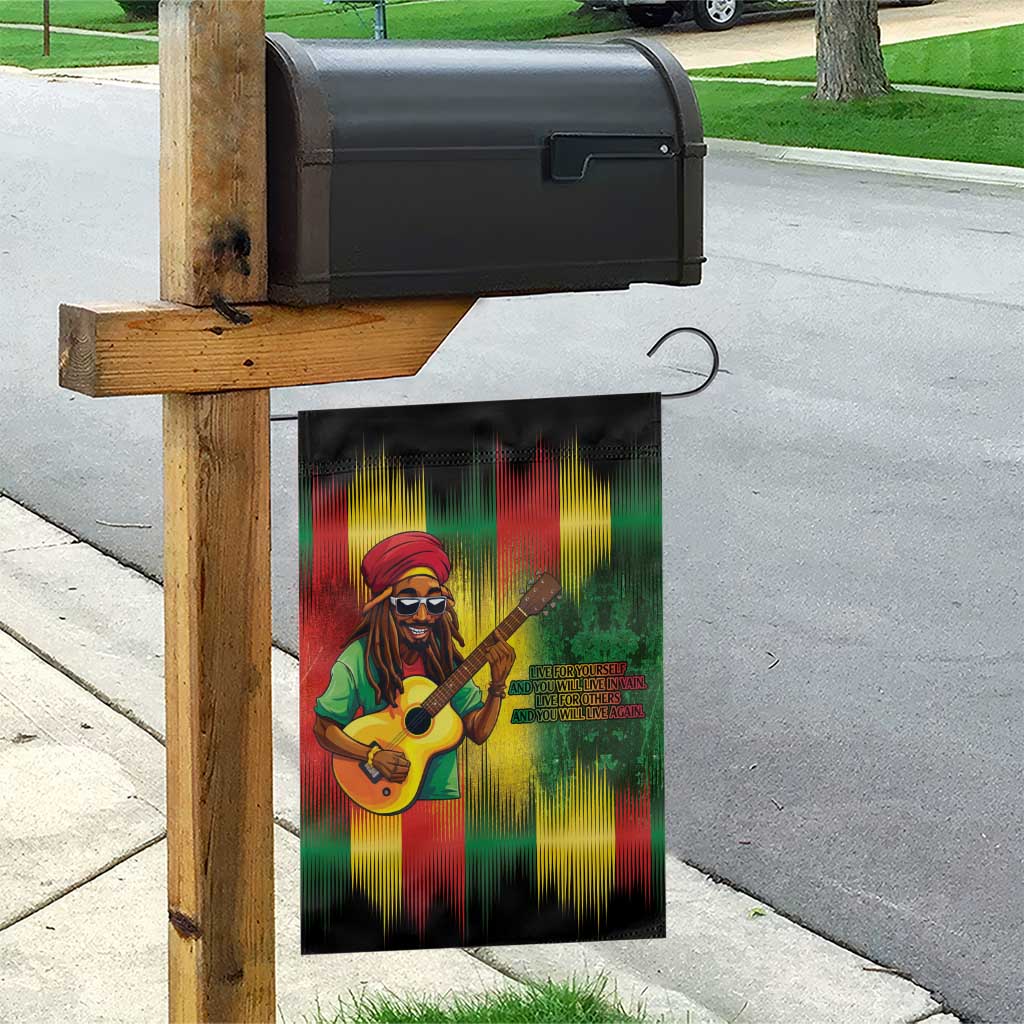 Honoring Reggae Legend Bob Birthday Garden Flag