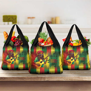Honoring Reggae Legend Bob Birthday Grocery Bag