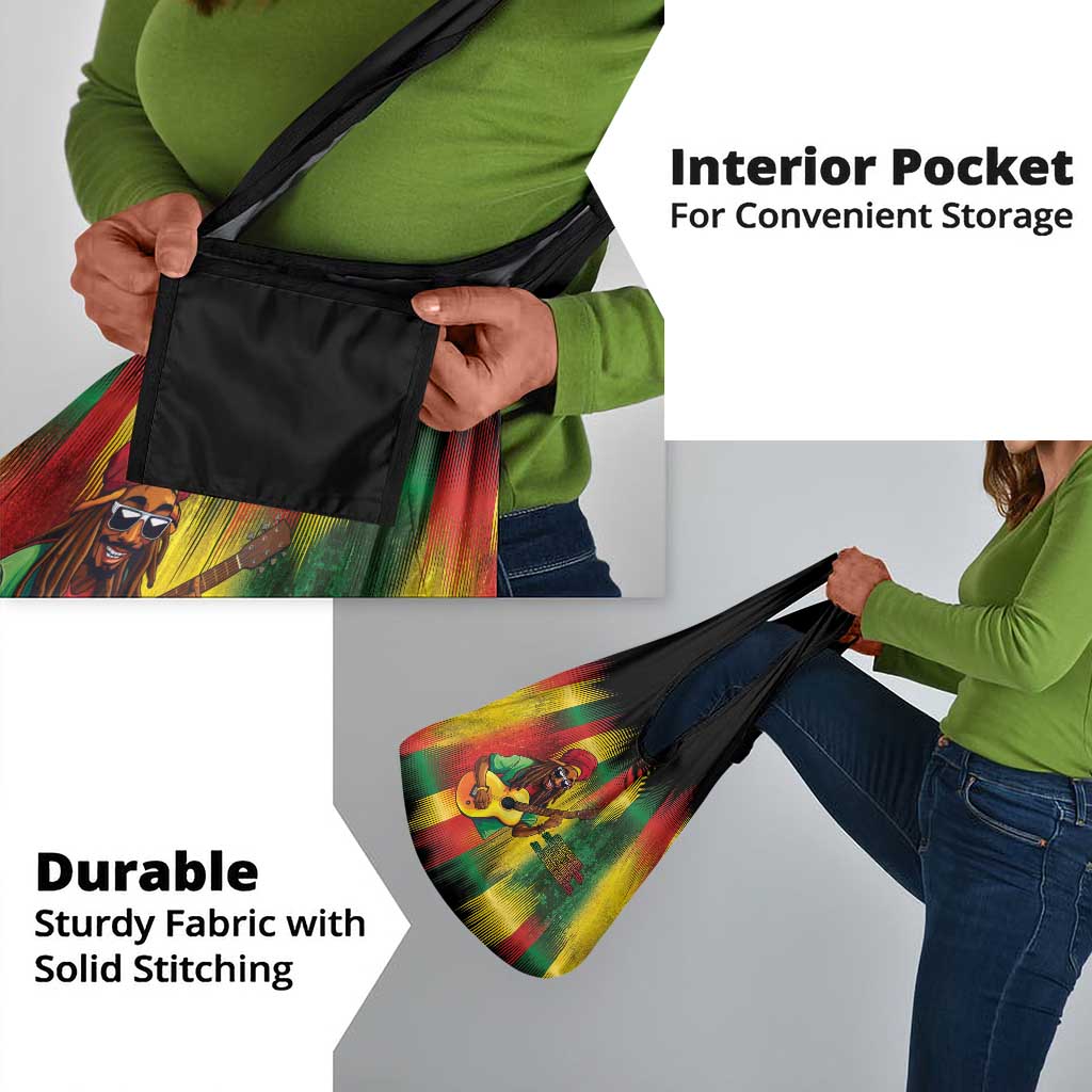 Honoring Reggae Legend Bob Birthday Grocery Bag