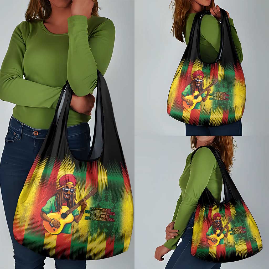 Honoring Reggae Legend Bob Birthday Grocery Bag