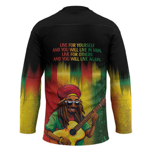 Honoring Reggae Legend Bob Birthday Hockey Jersey