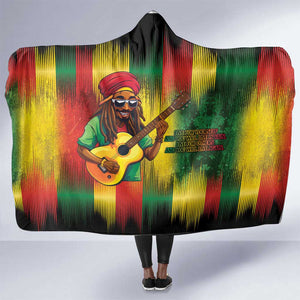 Honoring Reggae Legend Bob Birthday Hooded Blanket
