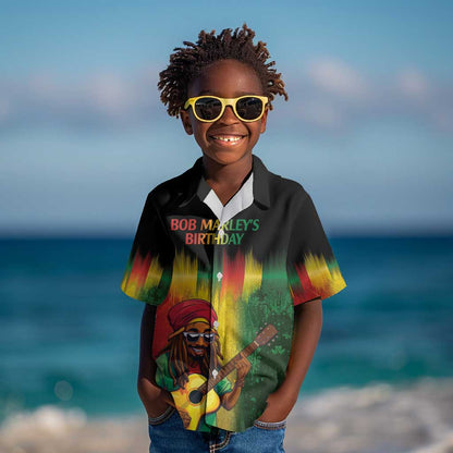Honoring Reggae Legend Bob Birthday Kid Hawaiian Shirt