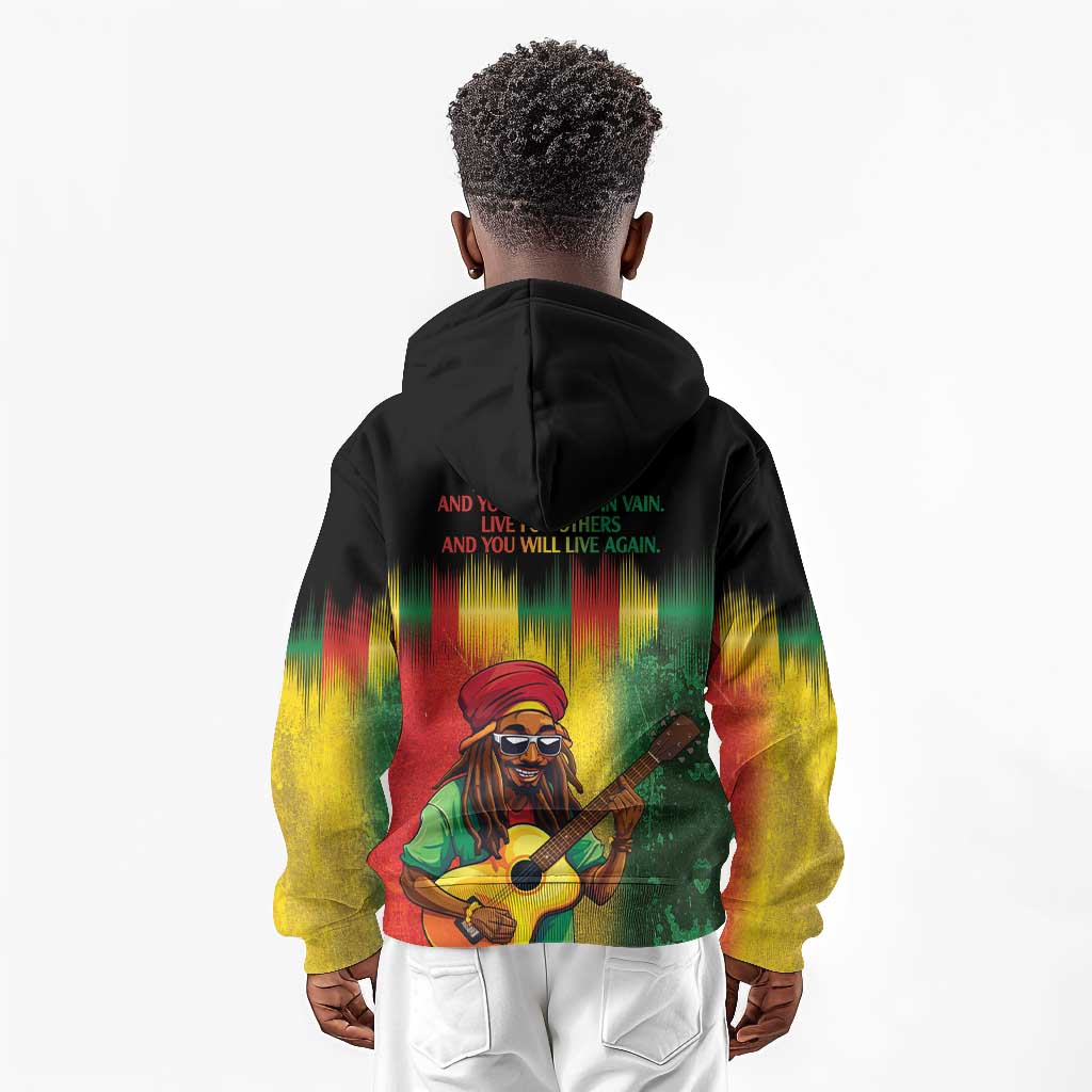 Honoring Reggae Legend Bob Birthday Kid Hoodie