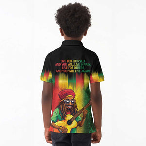 Honoring Reggae Legend Bob Birthday Kid Polo Shirt