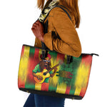 Honoring Reggae Legend Bob Birthday Leather Tote Bag