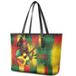 Honoring Reggae Legend Bob Birthday Leather Tote Bag
